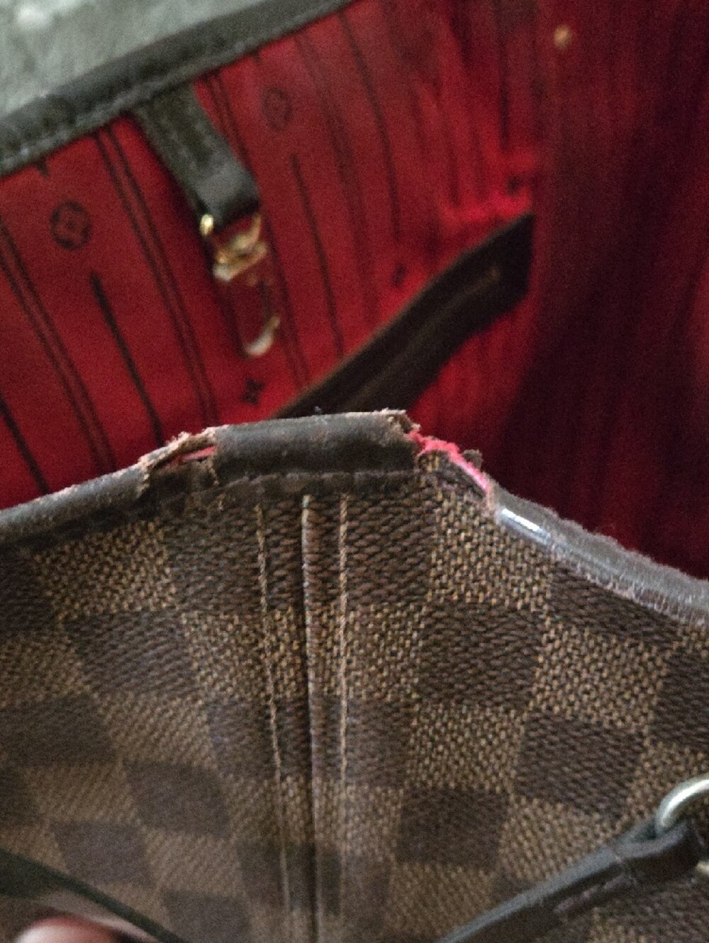Louis Vuitton Damier Ebene Neverfull MM *read* - Picture 3 of 15